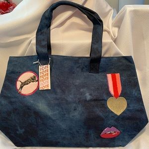 Blue Jean tote bag.